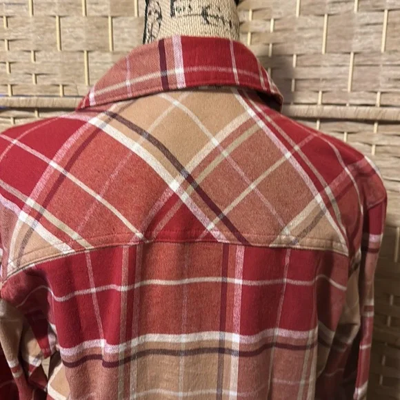 Columbia Plaid Flannel Shirt Button Down L NWT - Picture 9 of 12
